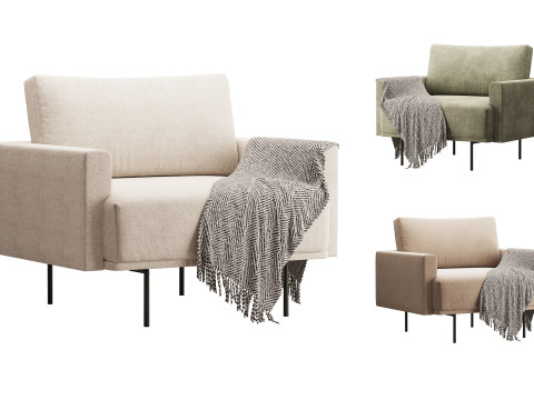 Armchair Misl Barhat Emerald 3D Model