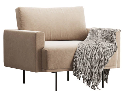 Armchair Misl Barhat Emerald 3D Model