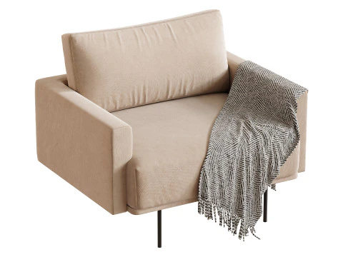 Armchair Misl Barhat Emerald 3D Model