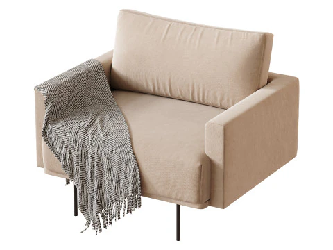 Armchair Misl Barhat Emerald 3D Model