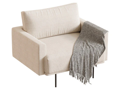 Armchair Misl Barhat Emerald 3D Model