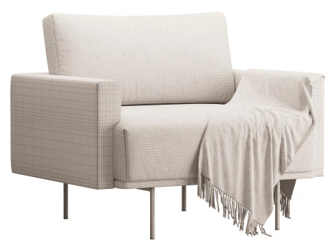 Armchair Misl Barhat Emerald 3D Model