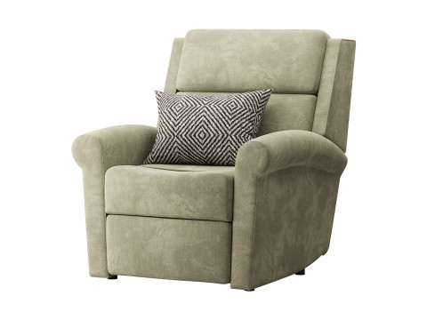Belle Fabric Recliner 3D 模型