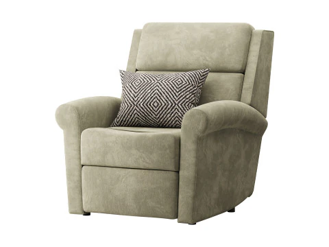 Belle Fabric Recliner 3D Model
