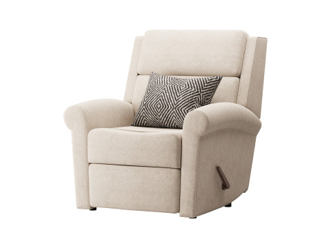 Belle Fabric Recliner 3D 模型