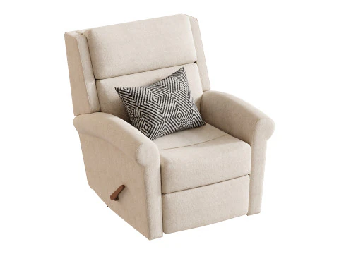Belle Fabric Recliner 3D Model