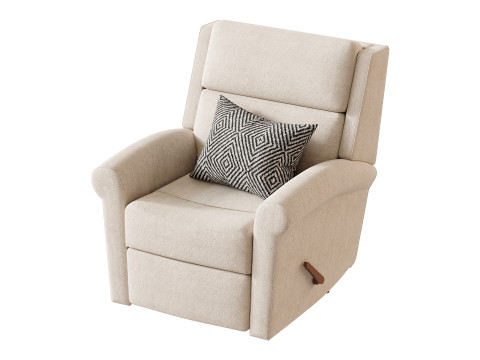 Belle Fabric Recliner 3D 模型
