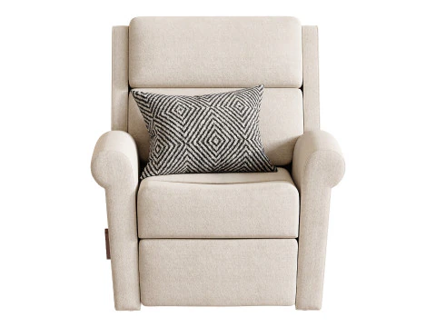 Belle Fabric Recliner 3D Model