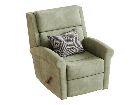 Belle Fabric Recliner 3D 模型