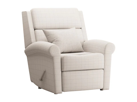 Belle Fabric Recliner 3D Model