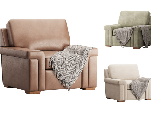 Blanchard Fabric Chair 3D Model