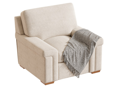 Blanchard Fabric Chair Modèle 3D