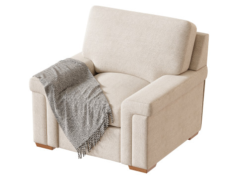 Blanchard Fabric Chair Modèle 3D
