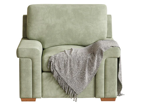 Blanchard Fabric Chair 3D Model