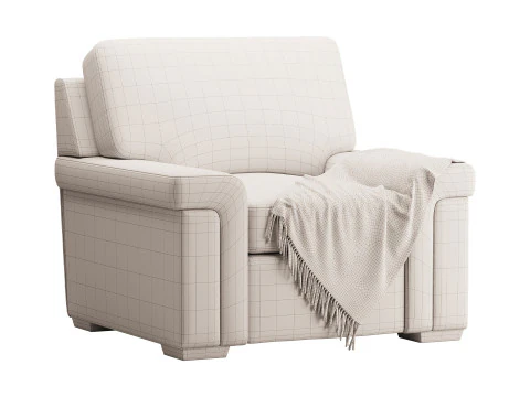 Blanchard Fabric Chair 3D Model