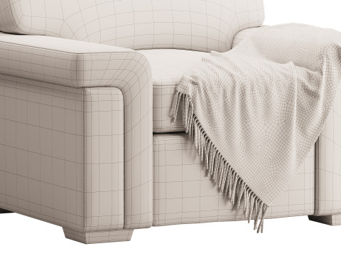Blanchard Fabric Chair Modèle 3D
