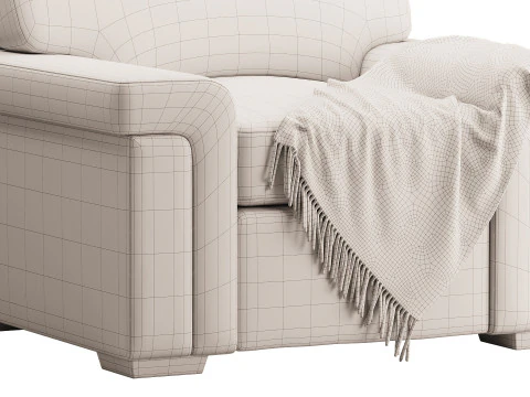 Blanchard Fabric Chair 3D Model