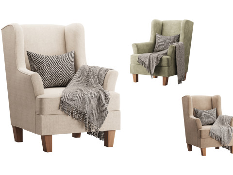 Bradstreet Fabric Chair 3D Model