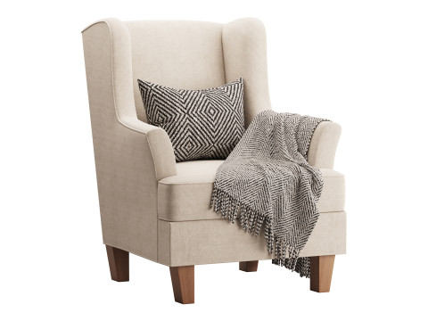 Bradstreet Fabric Chair Modelo 3D
