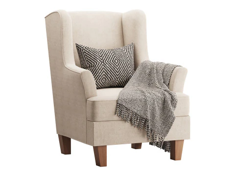 Bradstreet Fabric Chair 3D Model