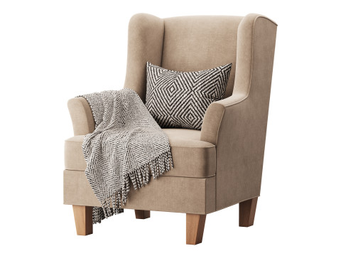 Bradstreet Fabric Chair Modelo 3D