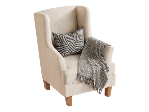 Bradstreet Fabric Chair Modelo 3D