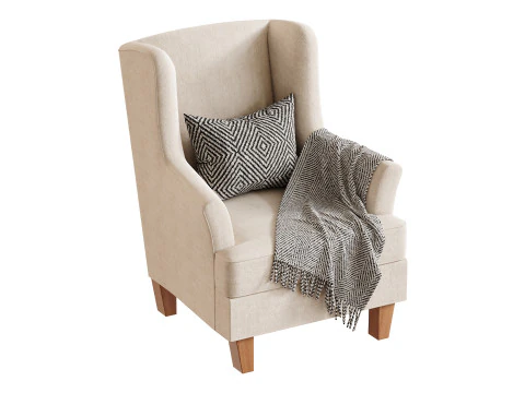Bradstreet Fabric Chair 3D Model