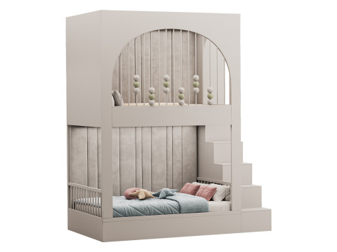 Childrens bunk bed 23 Modello 3D