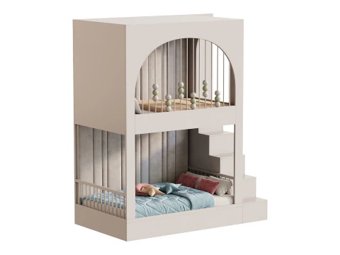 बच्चों का चारपाई बिस्तर 23 3D मॉडल