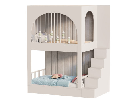 Childrens bunk bed 23 Modello 3D