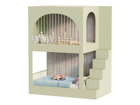Childrens bunk bed 23 Modello 3D