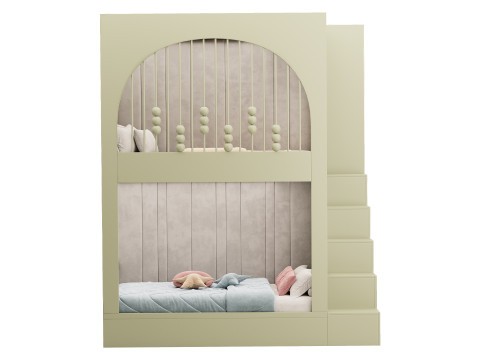 Childrens bunk bed 23 Modello 3D