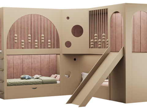 Childrens bunk bed 24 3Dモデル