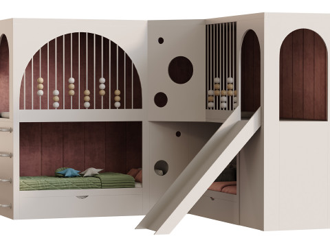 Childrens bunk bed 24 3Dモデル