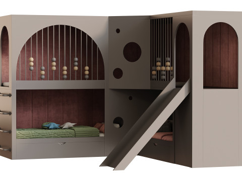 Childrens bunk bed 24 3Dモデル