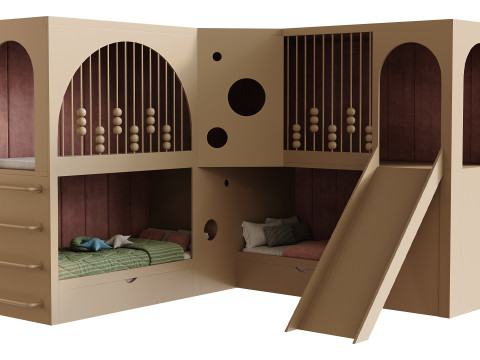 Childrens bunk bed 24 3Dモデル