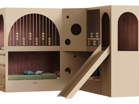 Childrens bunk bed 24 3Dモデル
