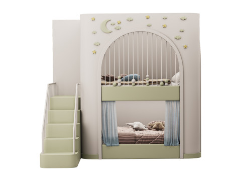 Childrens bunk bed 25 3Dモデル