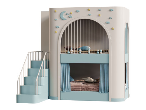 Childrens bunk bed 25 3Dモデル
