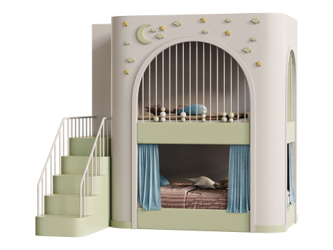 Childrens bunk bed 25 3Dモデル