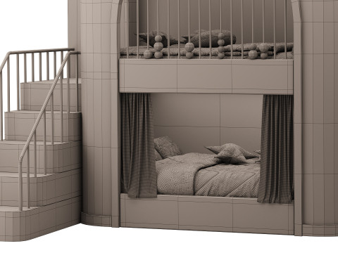 Childrens bunk bed 25 3Dモデル