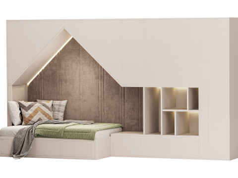 Childrens bunk bed 26 3D Model