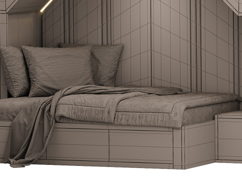 Childrens bunk bed 26 Modèle 3D