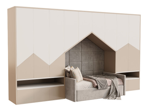 Childrens bunk bed 27 3D Модель