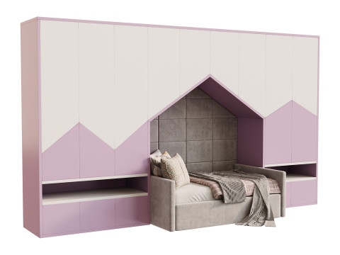 Childrens bunk bed 27 3D Модель