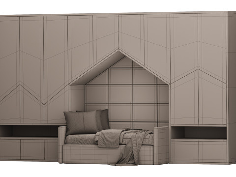 Childrens bunk bed 27 3D Модель