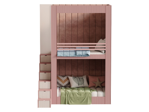 Childrens bunk bed 28 3D 模型