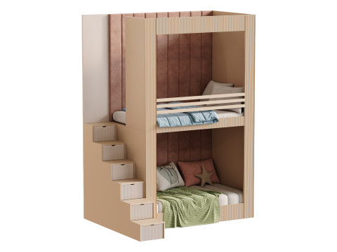 Childrens bunk bed 28 3D 模型