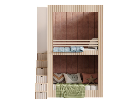 Childrens bunk bed 28 3D 模型