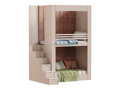Childrens bunk bed 28 3D 模型